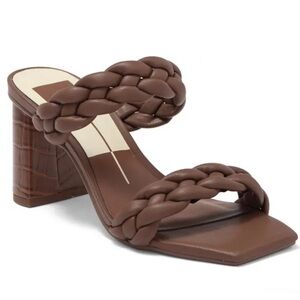 Dolce Vita Paily Brown Braided Heels Size 7.5